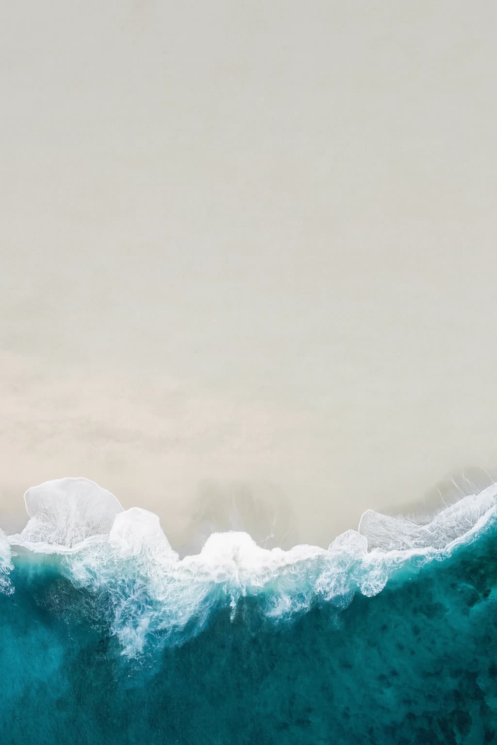 Aerial ocean and beach wedding invitation